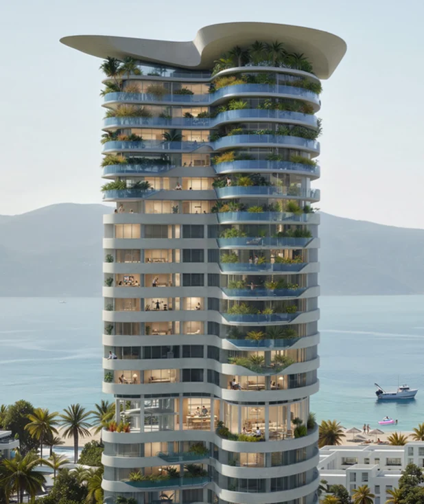 2-Bedroom Apartment, Floor 15, Luzaj Towers, Lungomare Vlore