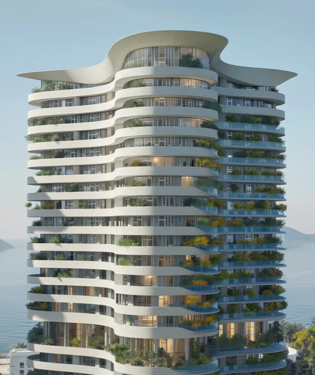2-Bedroom Apartment, 19th Floor, Luzaj Towers, Lungomare Vlorë