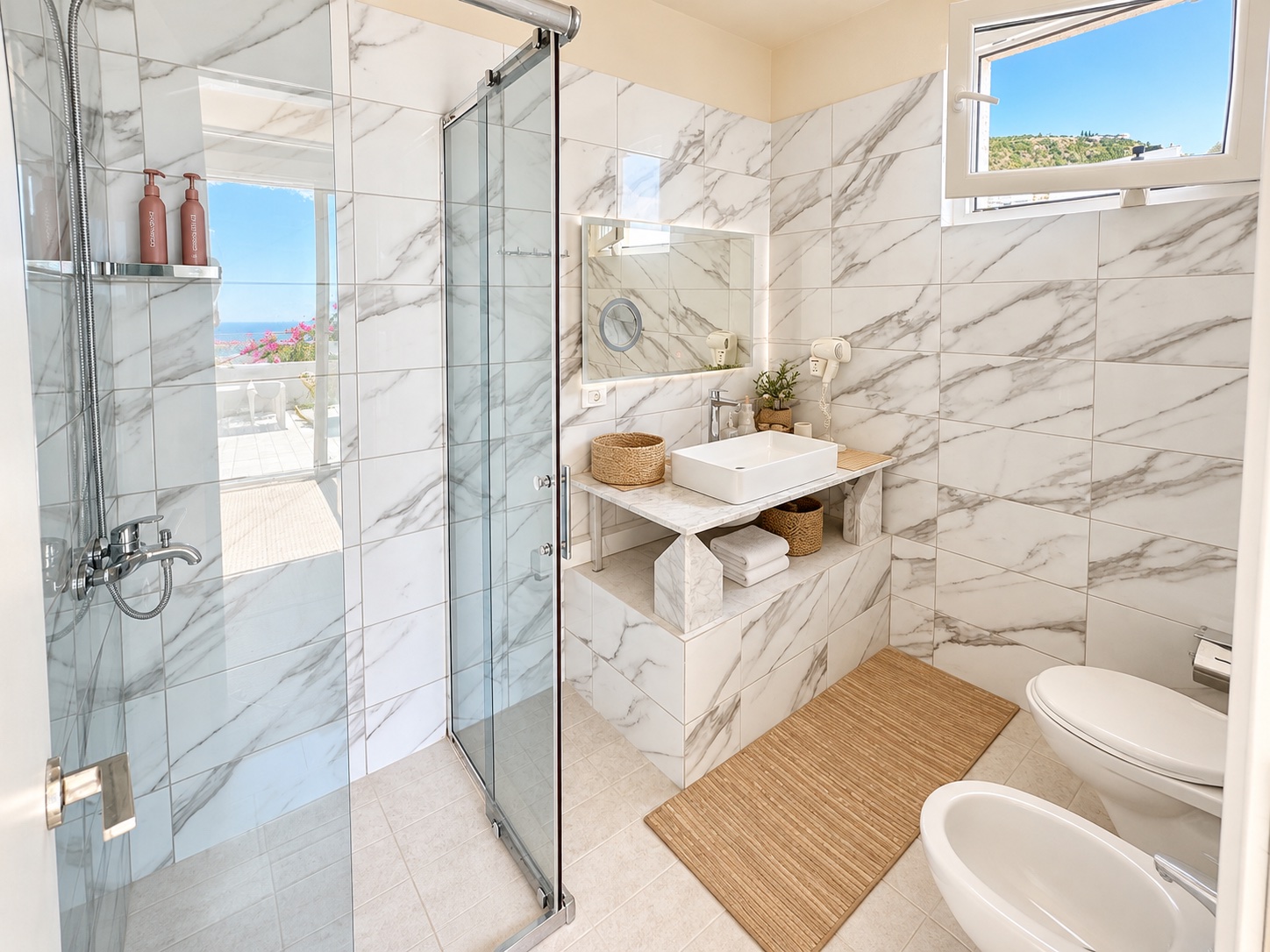 Seafront 1-bedroom mini-penthouse in Dhermi, Himara