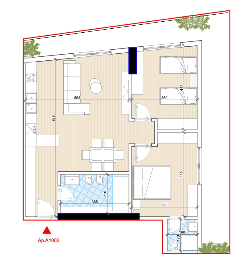 2-bedroom apartment in Azzure Living, Durres