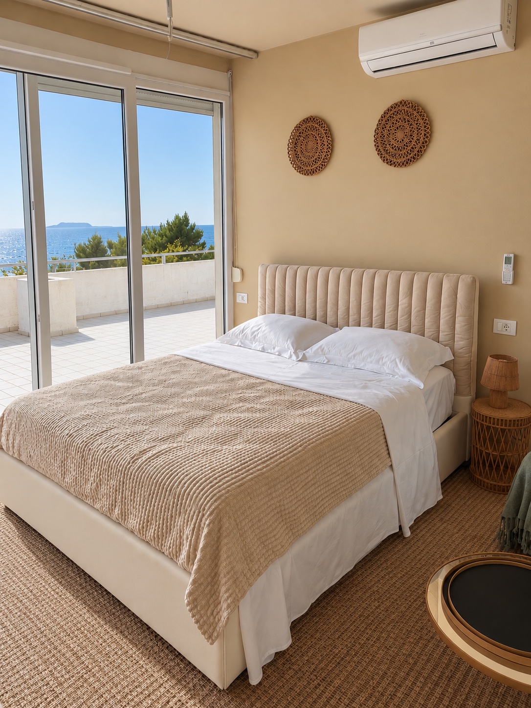 1-bedroom seafront mini-penthouse with veranda, Dhermi